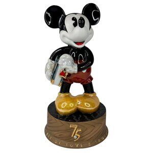 Disney Mickey Mouse 75th Anniversary Limited Edition Porcelain Figurine 9in #908